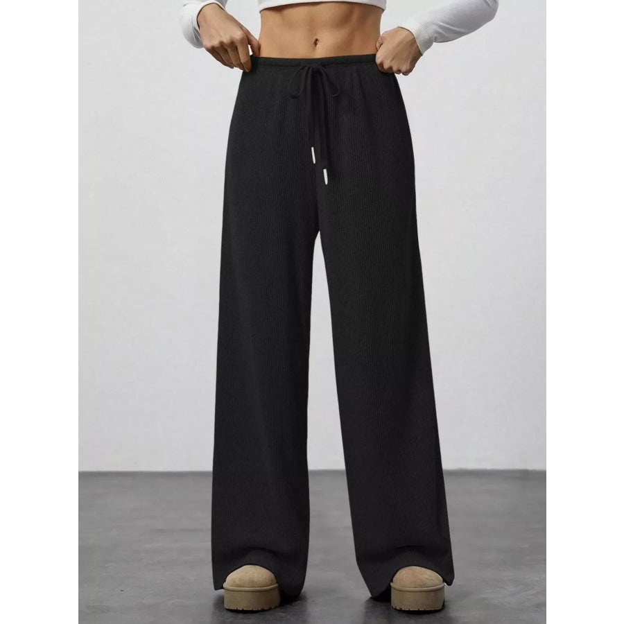 Relaxed Fit Wide Leg Pants Apparel and Accessories
