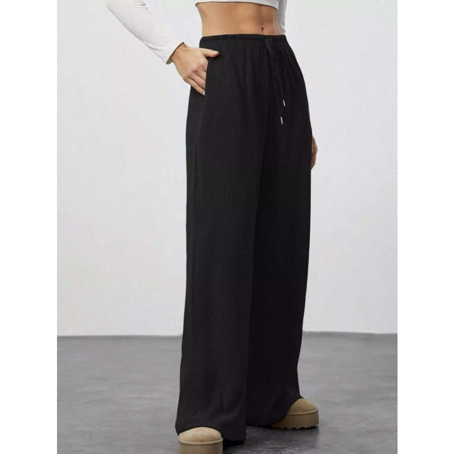 Relaxed Fit Wide Leg Pants Apparel and Accessories