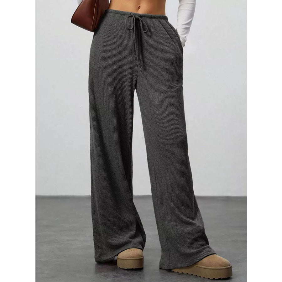 Relaxed Fit Wide Leg Pants Apparel and Accessories