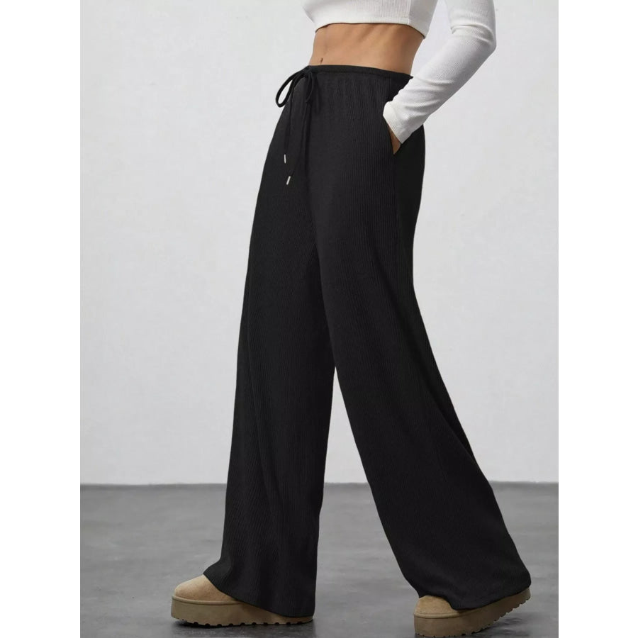 Relaxed Fit Wide Leg Pants Apparel and Accessories