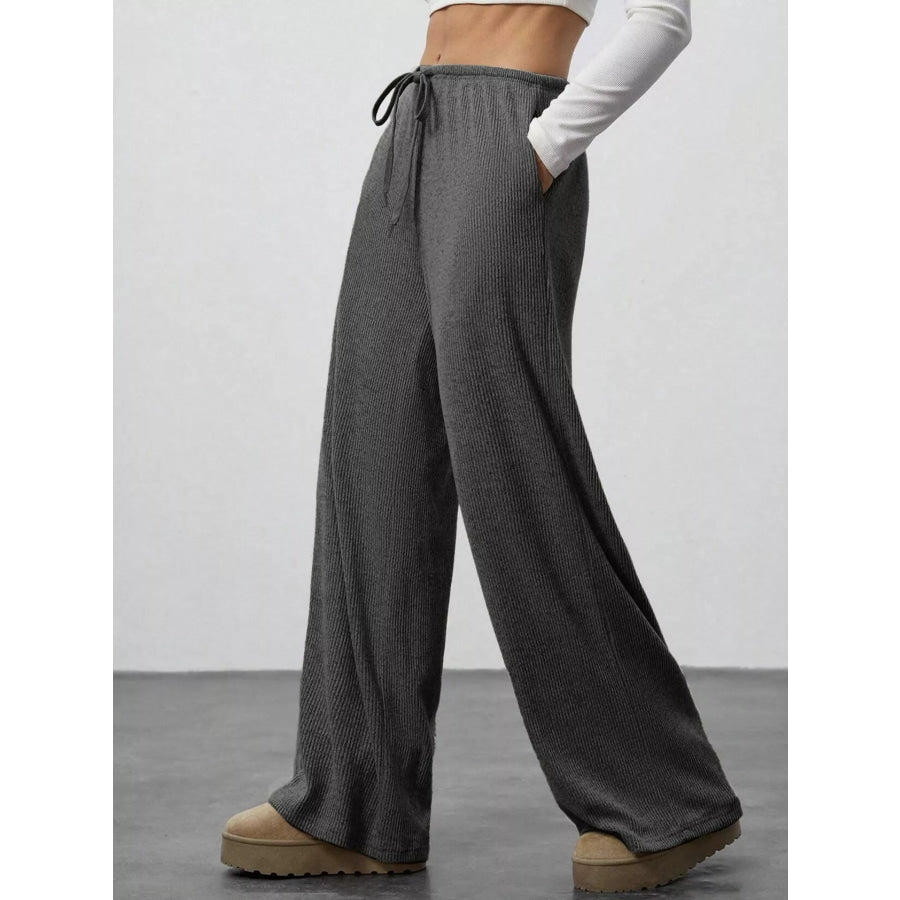 Relaxed Fit Wide Leg Pants Apparel and Accessories