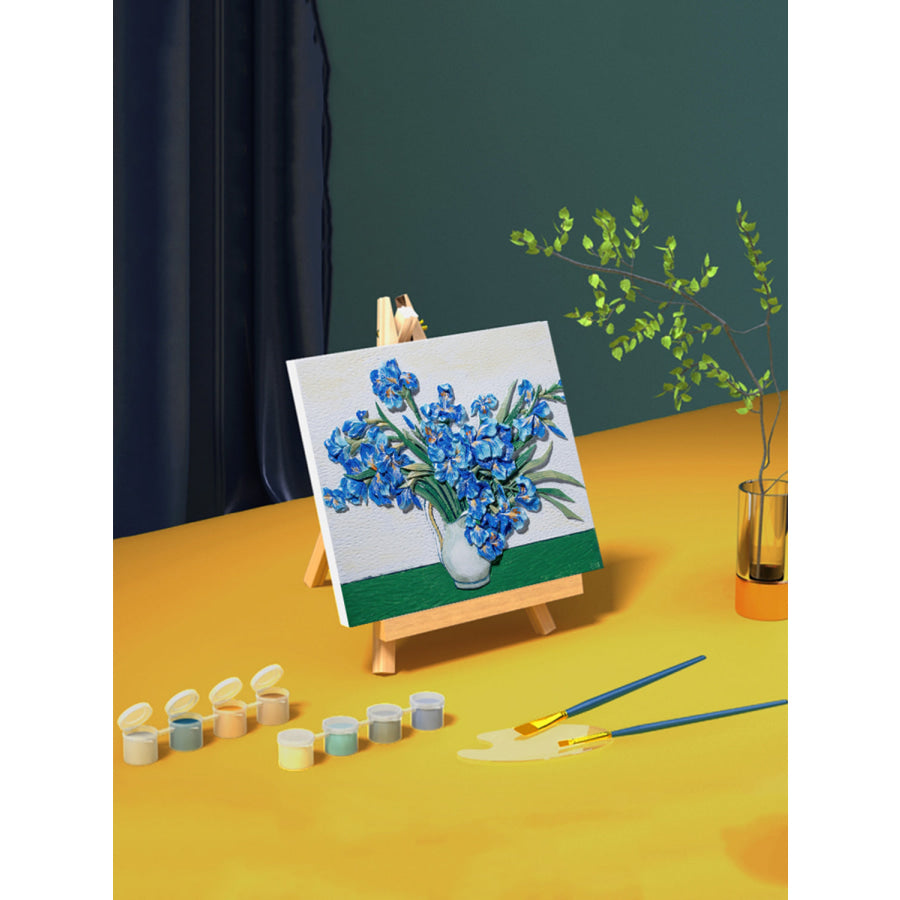 Relief Van Gogh’s Irises DIY 3D Oil Painting Kit Irises / One Size Apparel and Accessories