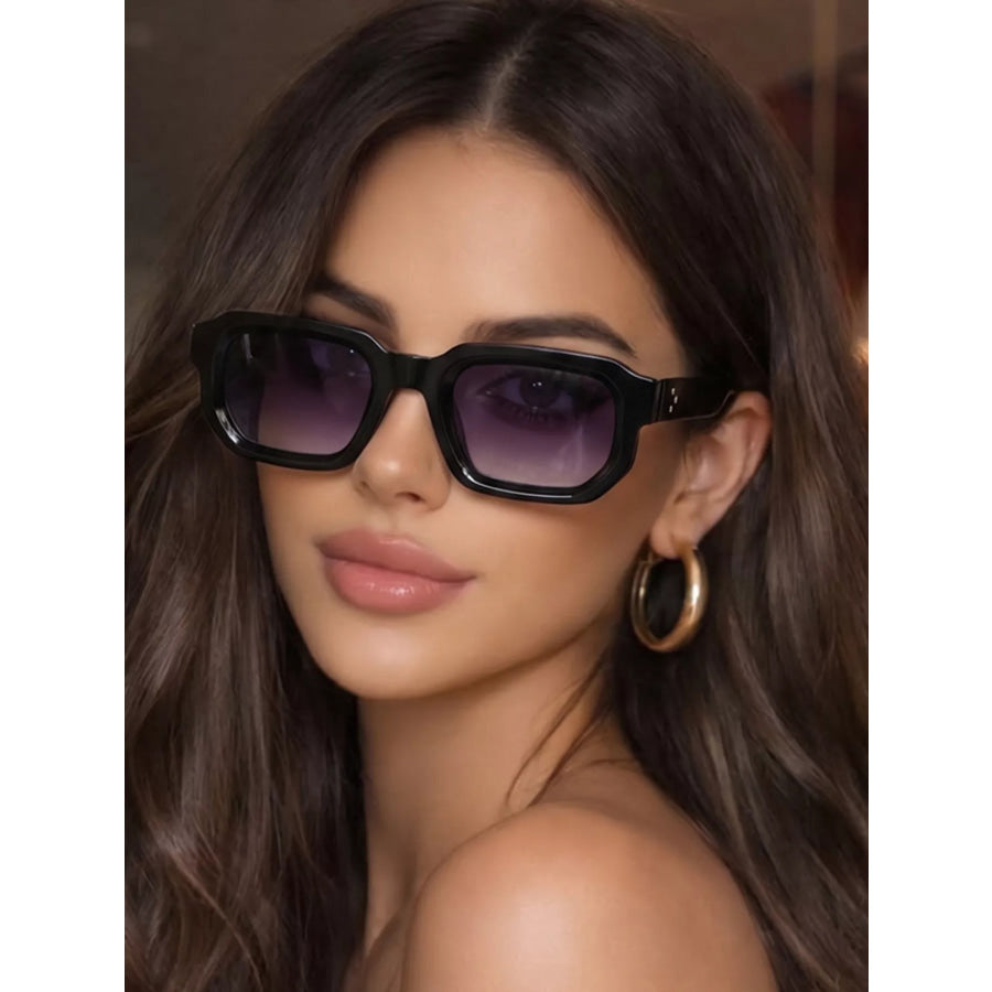 Retro Square Frame Sunglasses Style C / One Size Apparel and Accessories