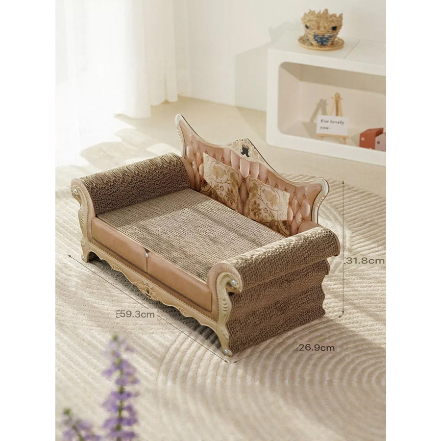 Retro Wear-Resistant Cat Scratcher Lounge Retro Sofa Style / One Size Apparel and Accessories