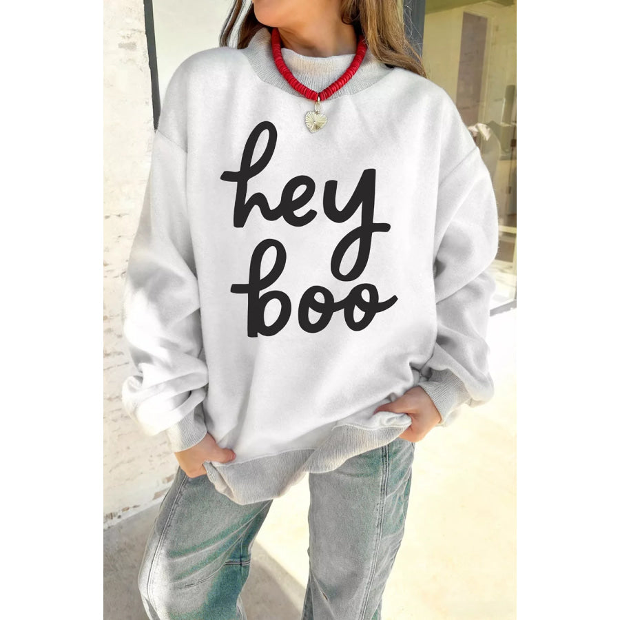 Reversible Halloween Graphic Mock Neck Tunic Sweatshirt Apparel and Accessories
