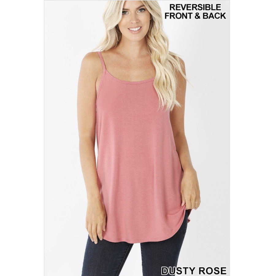 NEW! Reversible Spaghetti Cami V-Neck/Scoop-Neck Tops