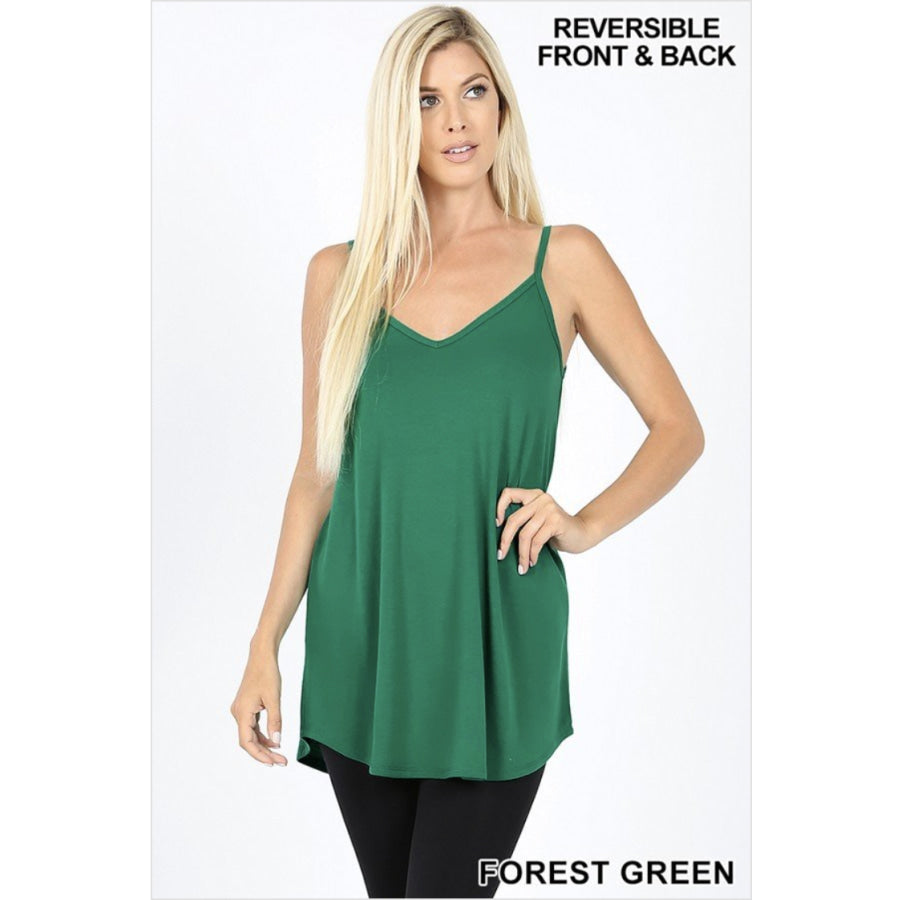 NEW! Reversible Spaghetti Cami V-Neck/Scoop-Neck Tops