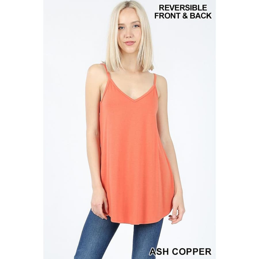 NEW Colours! Reversible Spaghetti Cami V-Neck/Scoop-Neck Tops