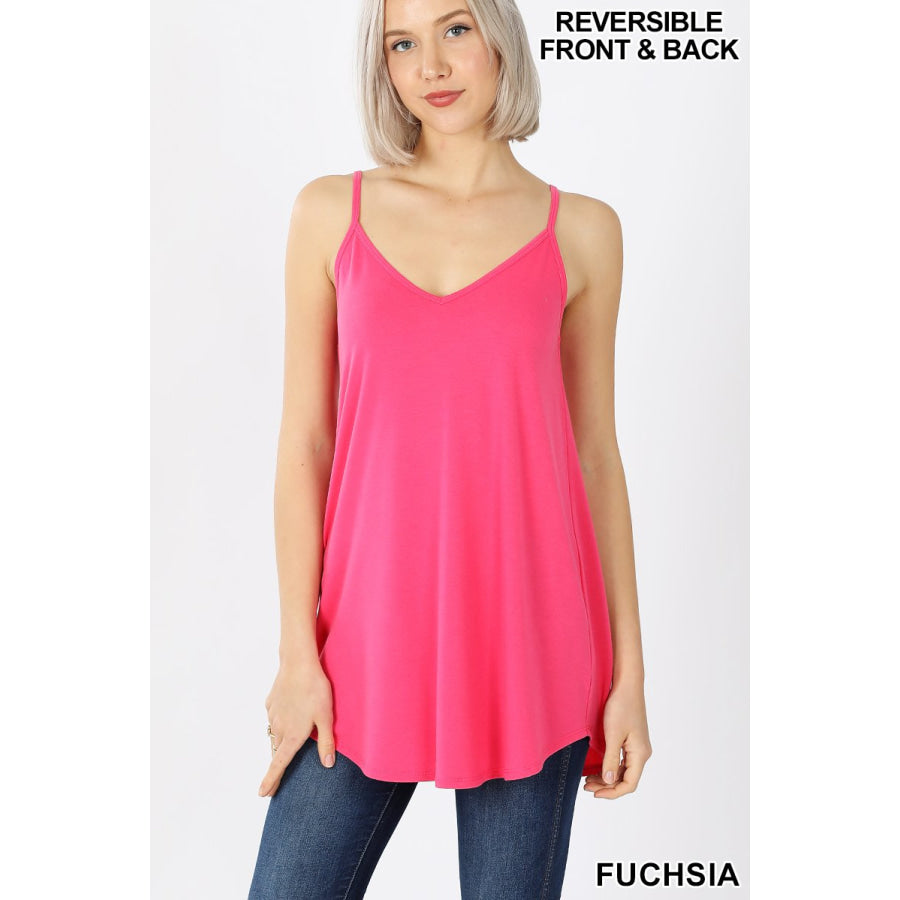 NEW Colours! Reversible Spaghetti Cami V-Neck/Scoop-Neck Tops