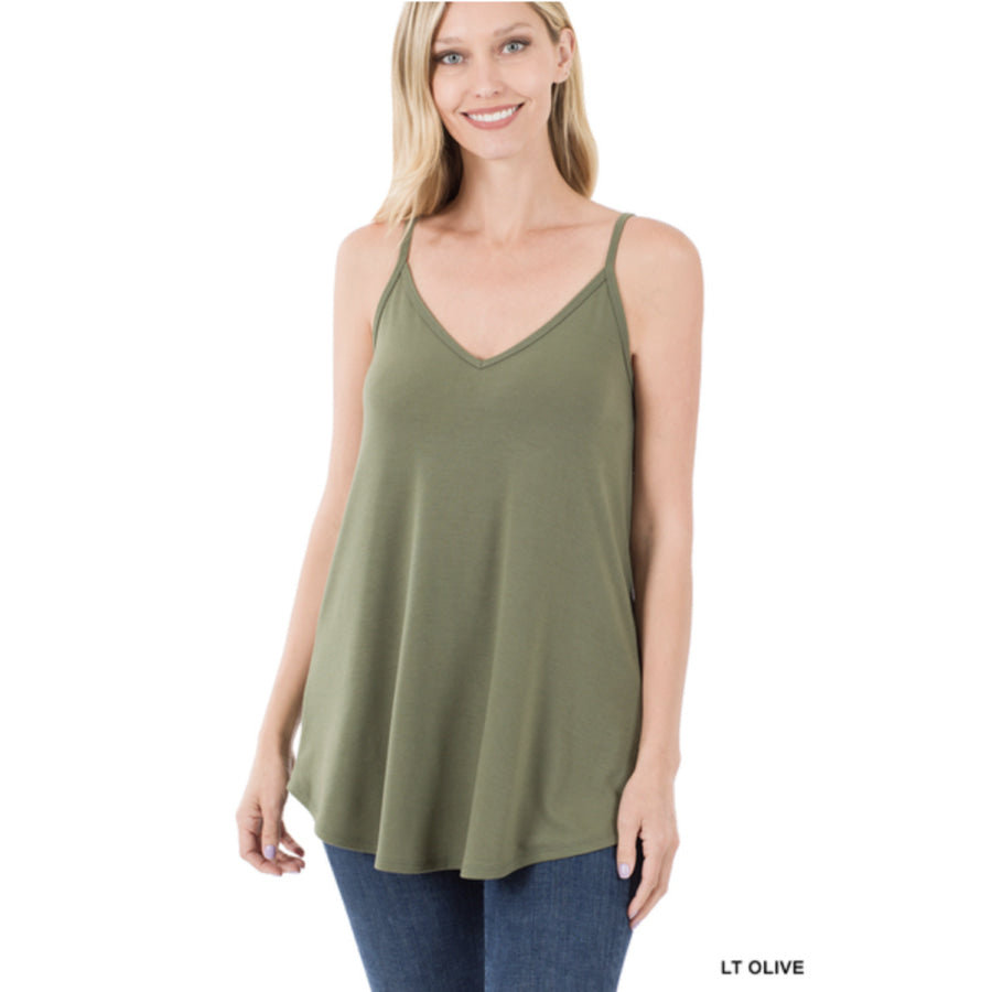 NEW Colours! Reversible Spaghetti Cami V-Neck/Scoop-Neck Tops