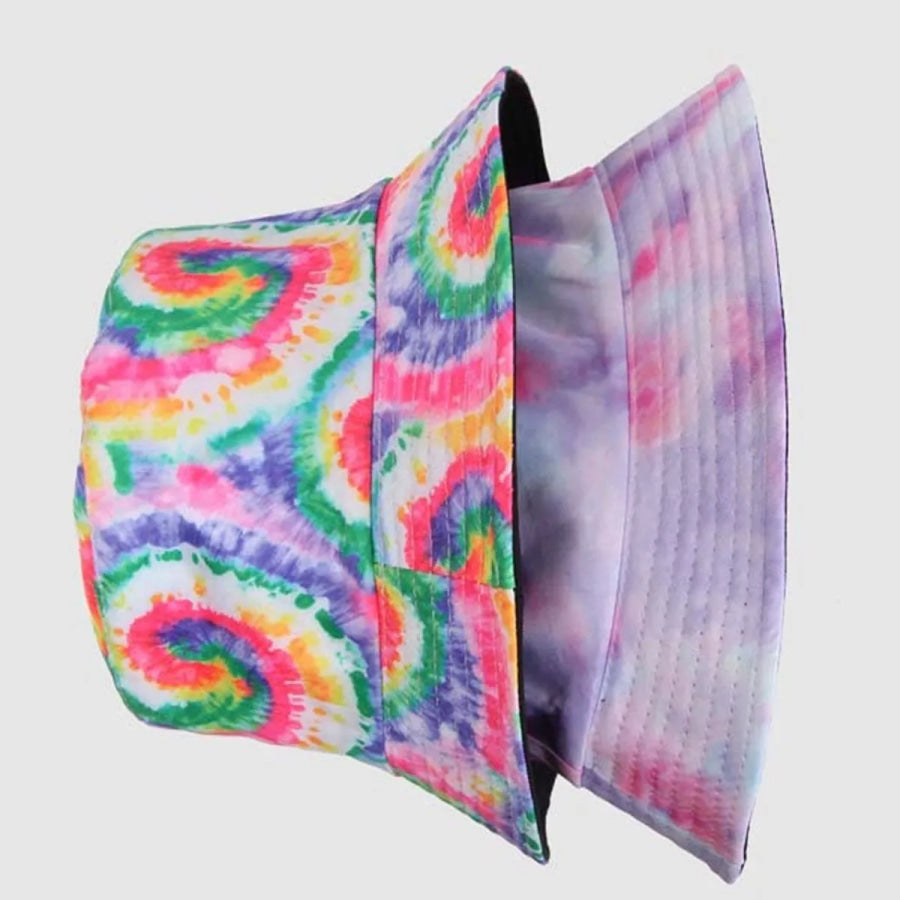Reversible Tie-Dye Bucket Hat Apparel and Accessories