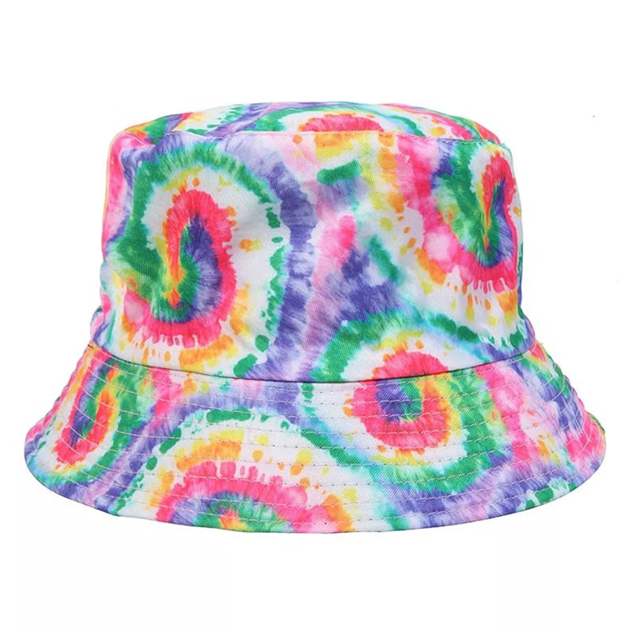 Reversible Tie-Dye Bucket Hat Style B / onesize Apparel and Accessories