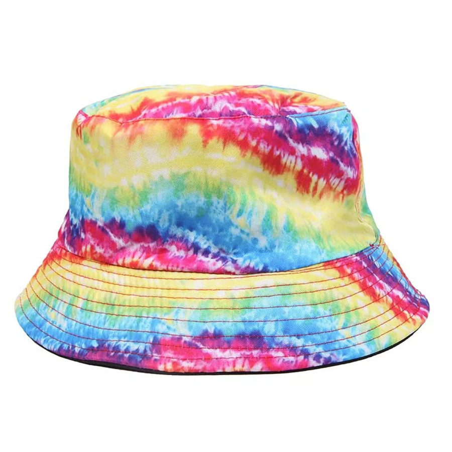 Reversible Tie-Dye Bucket Hat Style C / onesize Apparel and Accessories