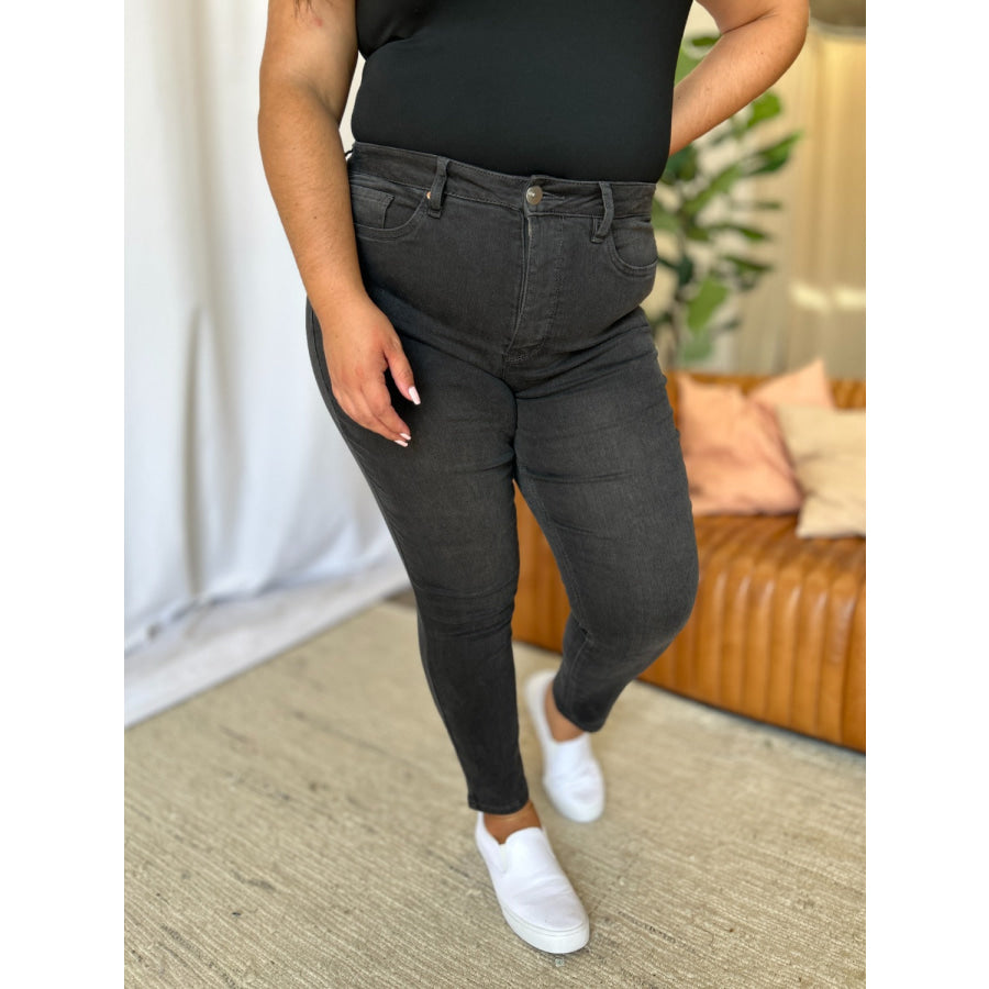 RFM Full Size High Rise Tummy Control Skinny Jeans Apparel and Accessories