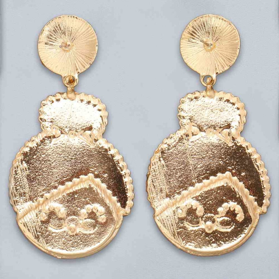 Rhinestone Alloy Mrs. Claus Earrings Clothing