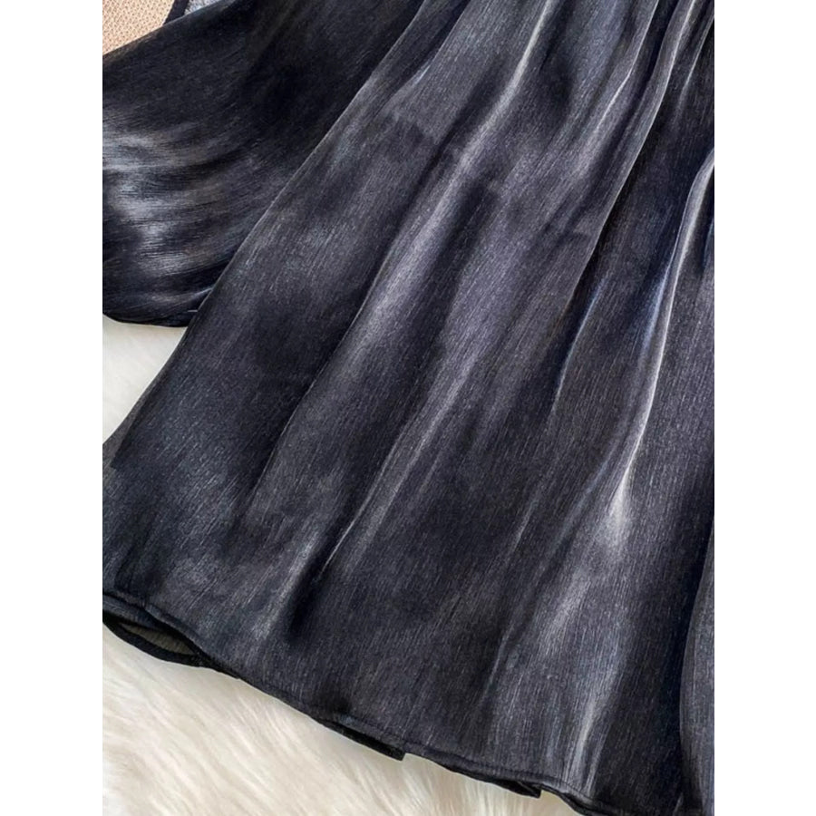 Rhinestone Mesh Panel Blouse Apparel and Accessories