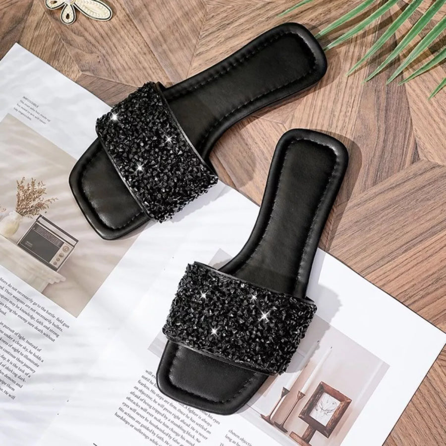 Rhinestone Open Toe Sandals Apparel and Accessories