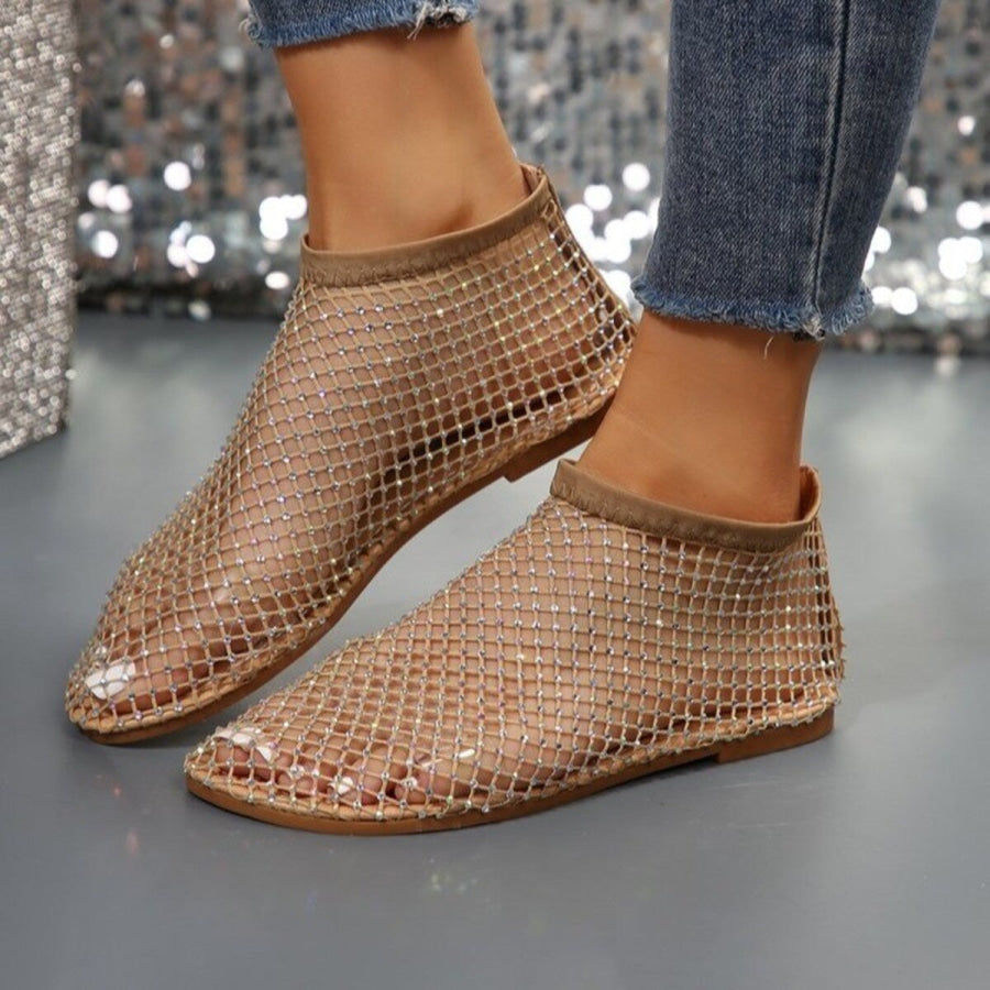 Rhinestone Round Toe Sandals Apparel and Accessories