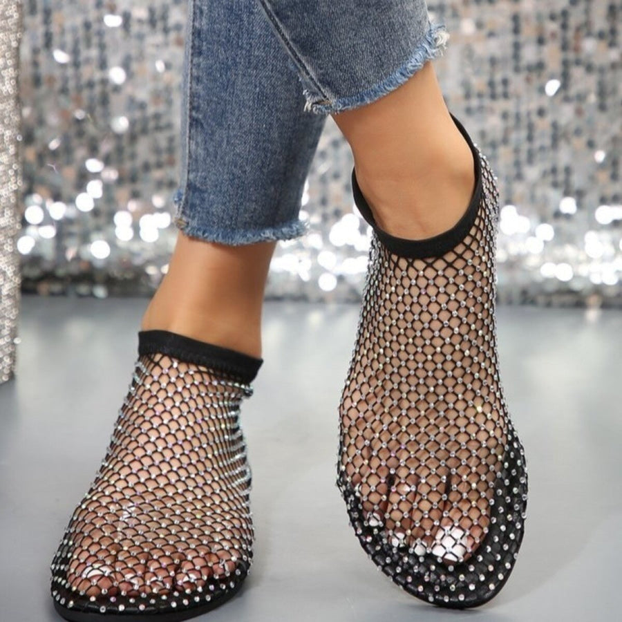 Rhinestone Round Toe Sandals Apparel and Accessories
