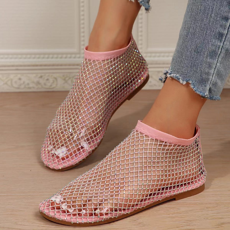 Rhinestone Round Toe Sandals Apparel and Accessories