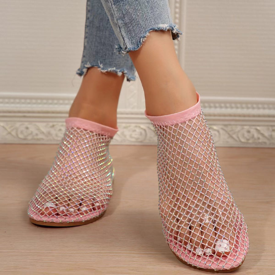 Rhinestone Round Toe Sandals Apparel and Accessories