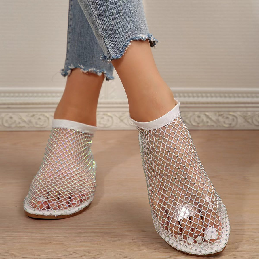 Rhinestone Round Toe Sandals Apparel and Accessories