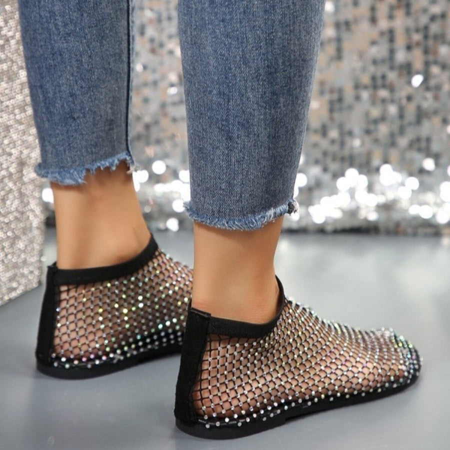Rhinestone Round Toe Sandals Apparel and Accessories
