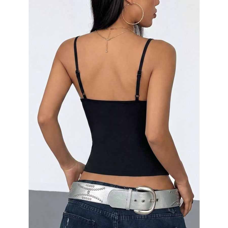 Rhinestone Spider Slim Fit Cami Apparel and Accessories