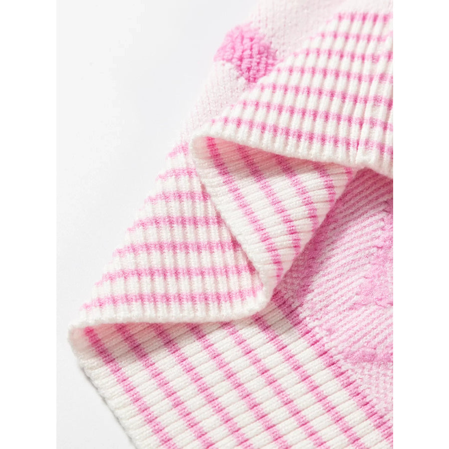 Rhombus Pattern Knit Open Front Pocketed Cardigans Apparel and Accessories