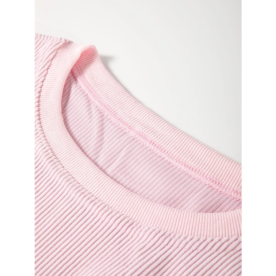 Ribbed Corduroy Oversized Sweatshirt Apparel and Accessories