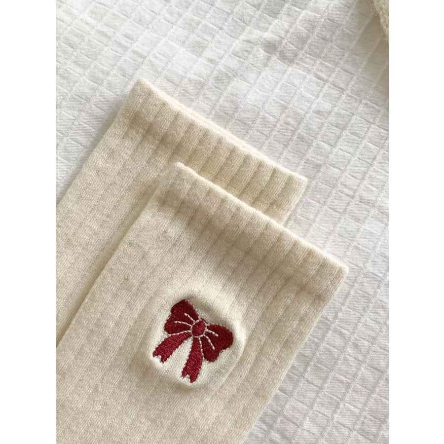 Ribbed Cotton Crew Socks Apparel and Accessories