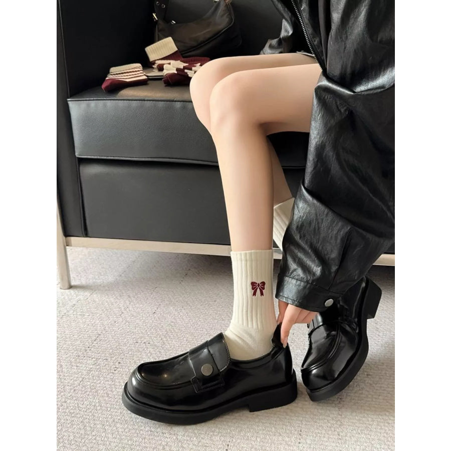 Ribbed Cotton Crew Socks Style A / One Size Apparel and Accessories