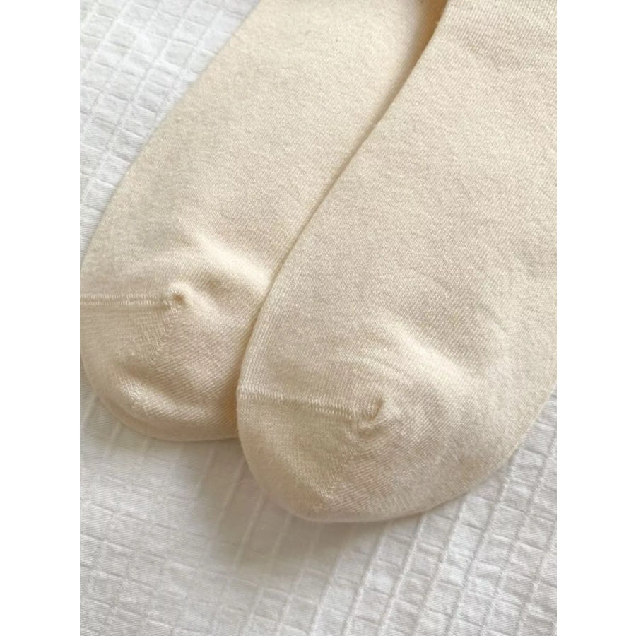 Ribbed Cotton Crew Socks Apparel and Accessories
