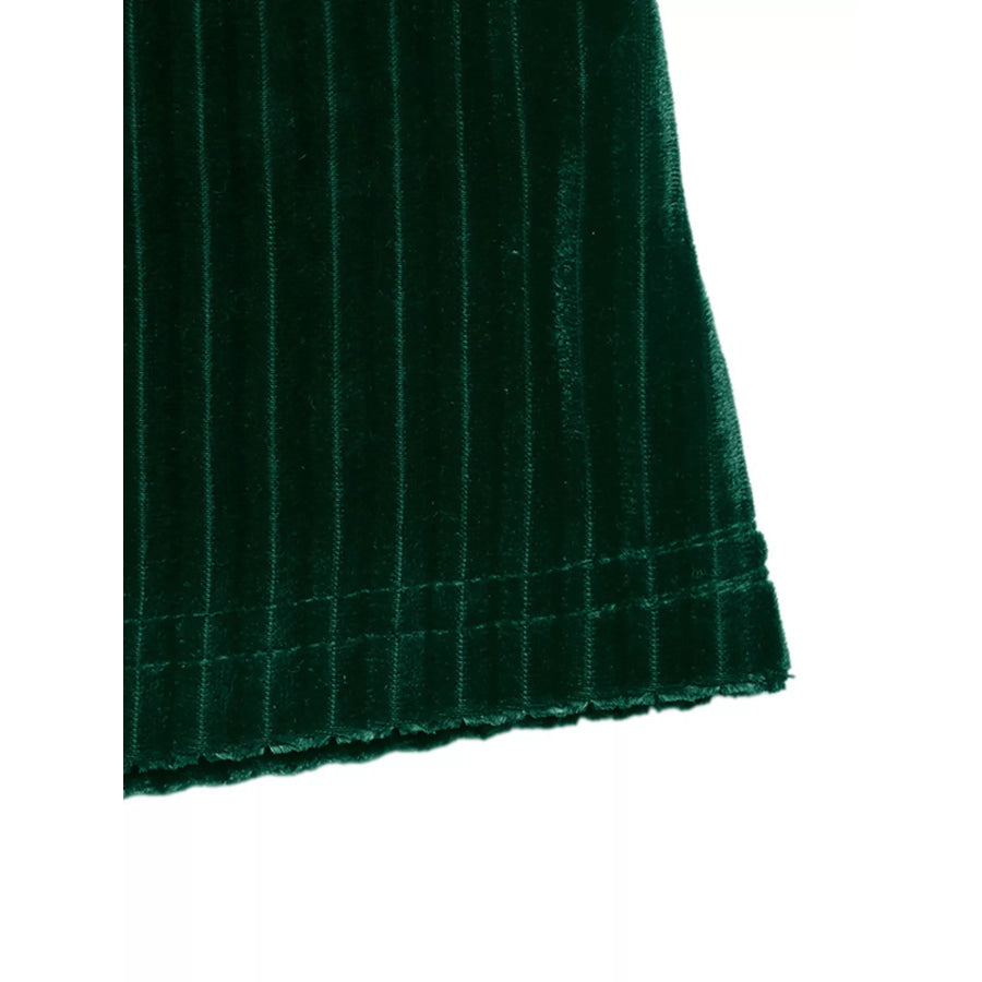 Ribbed Keyhole Long Sleeve Mini Dress Apparel and Accessories