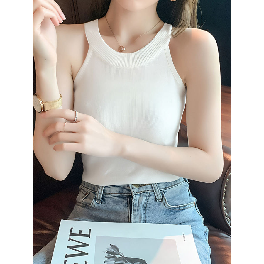 Ribbed Knit Cami Top Apparel and Accessories
