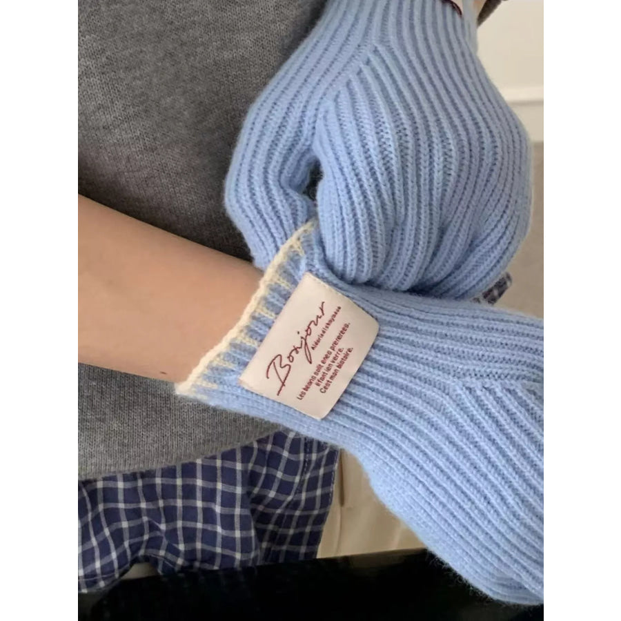 Ribbed Knit Gloves Apparel and Accessories