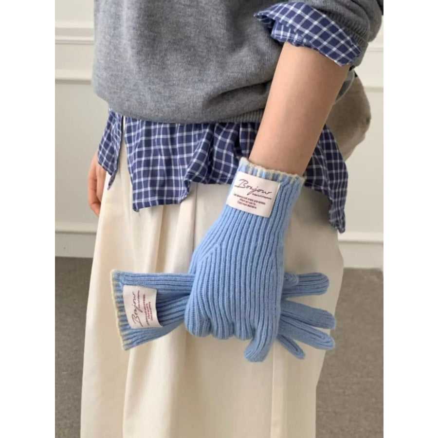 Ribbed Knit Gloves Apparel and Accessories
