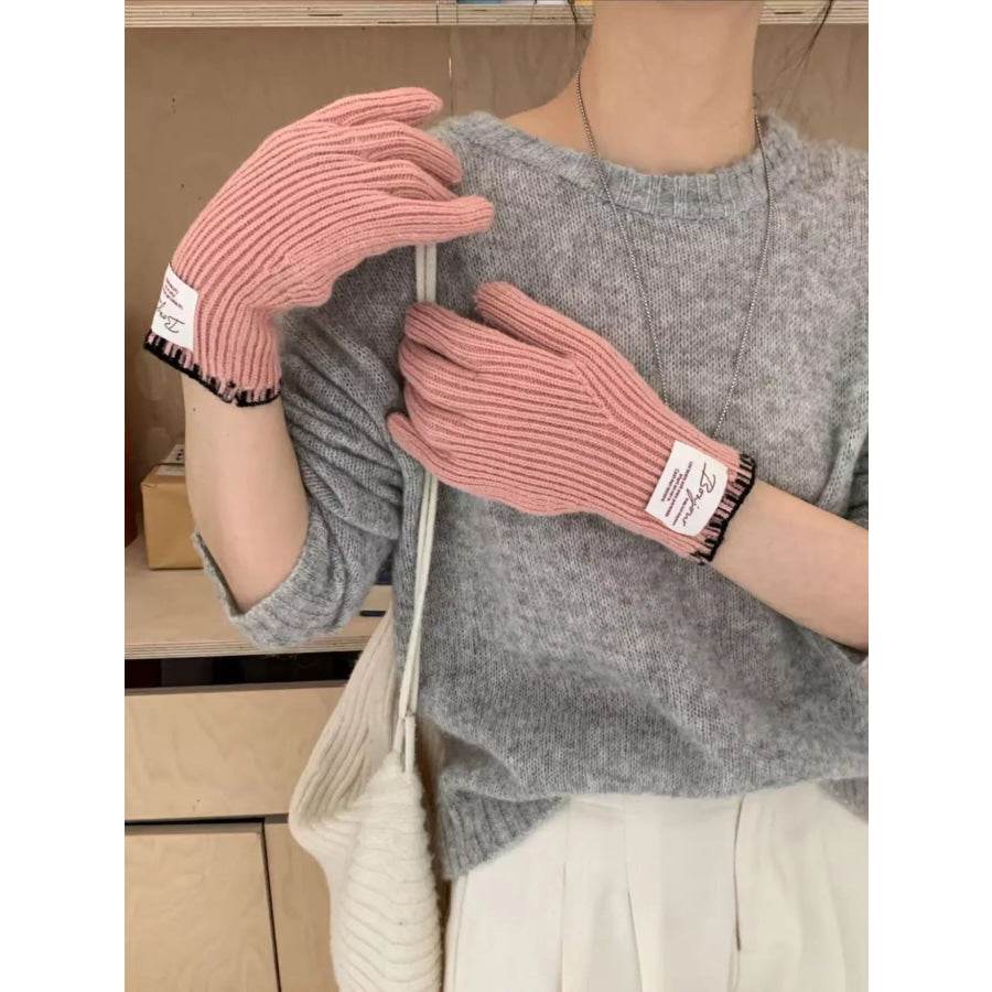 Ribbed Knit Gloves Apparel and Accessories