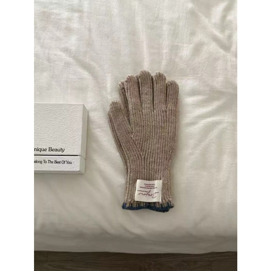 Ribbed Knit Gloves Apparel and Accessories
