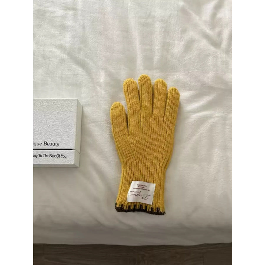 Ribbed Knit Gloves Apparel and Accessories