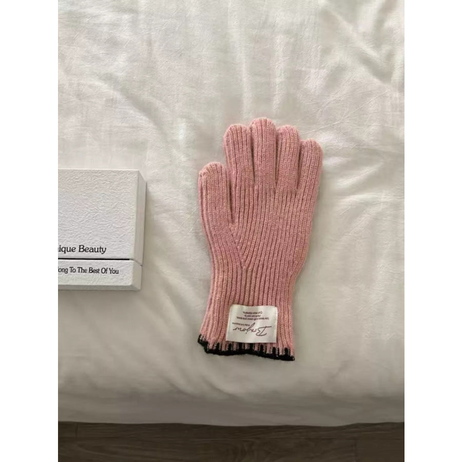 Ribbed Knit Gloves Apparel and Accessories
