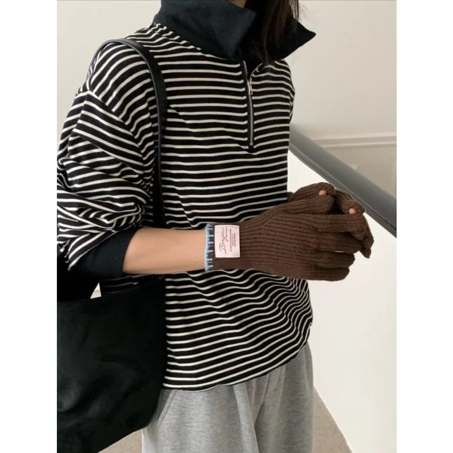 Ribbed Knit Gloves Apparel and Accessories