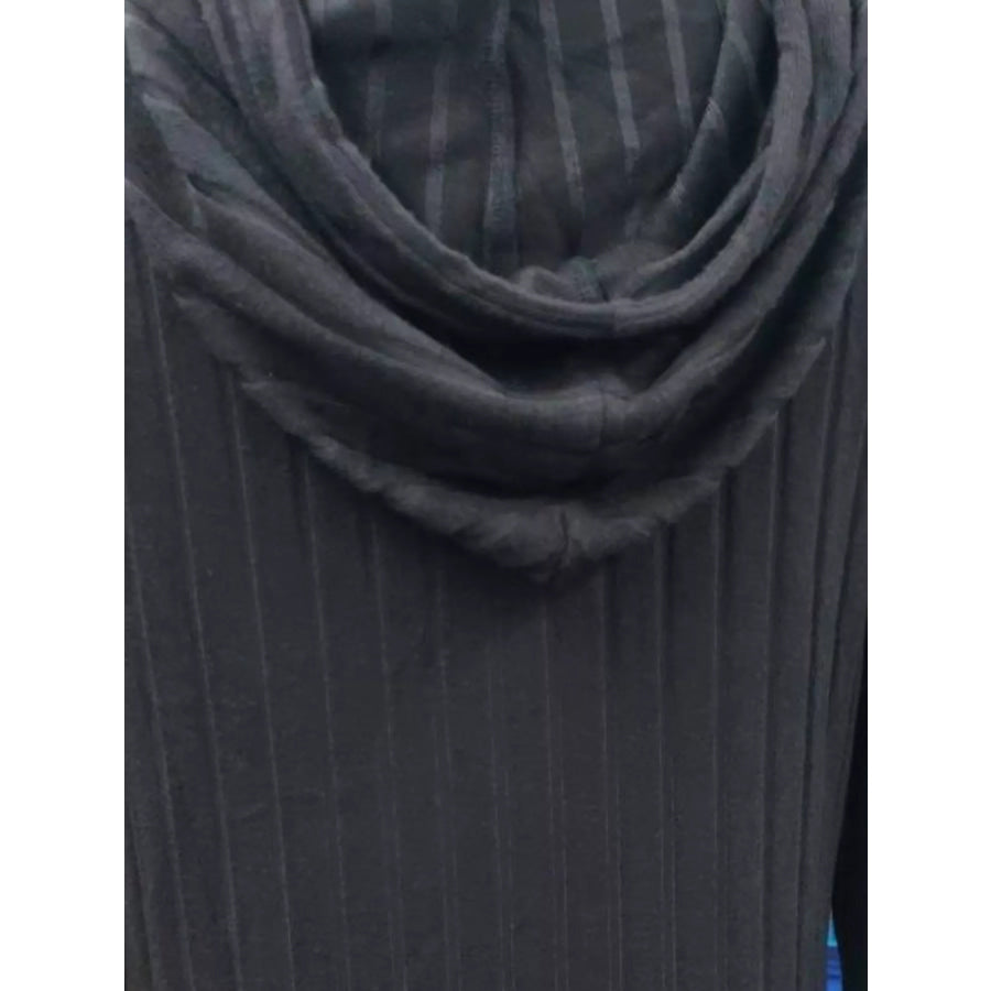 Ribbed Knit Hoodie Dress Apparel and Accessories