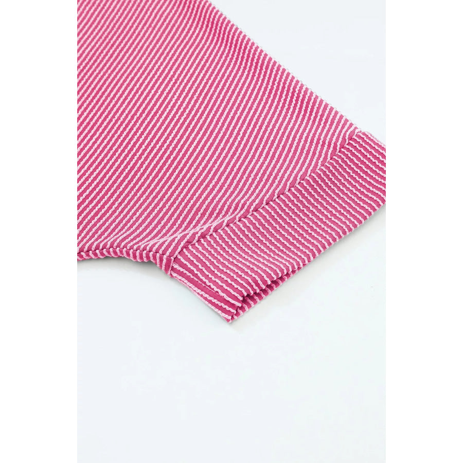 Ribbed Knit Off-Shoulder Blouse Apparel and Accessories