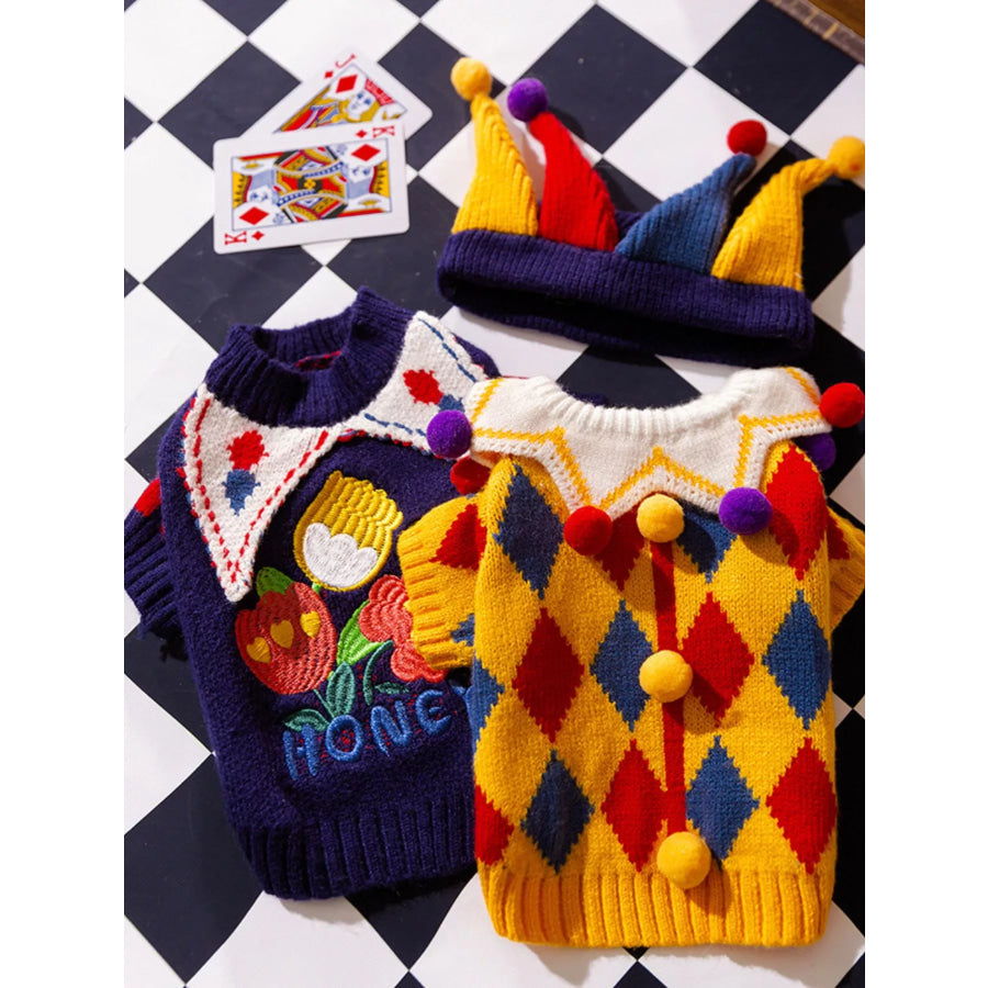 Ribbed Knit Pet Sweaters Apparel and Accessories