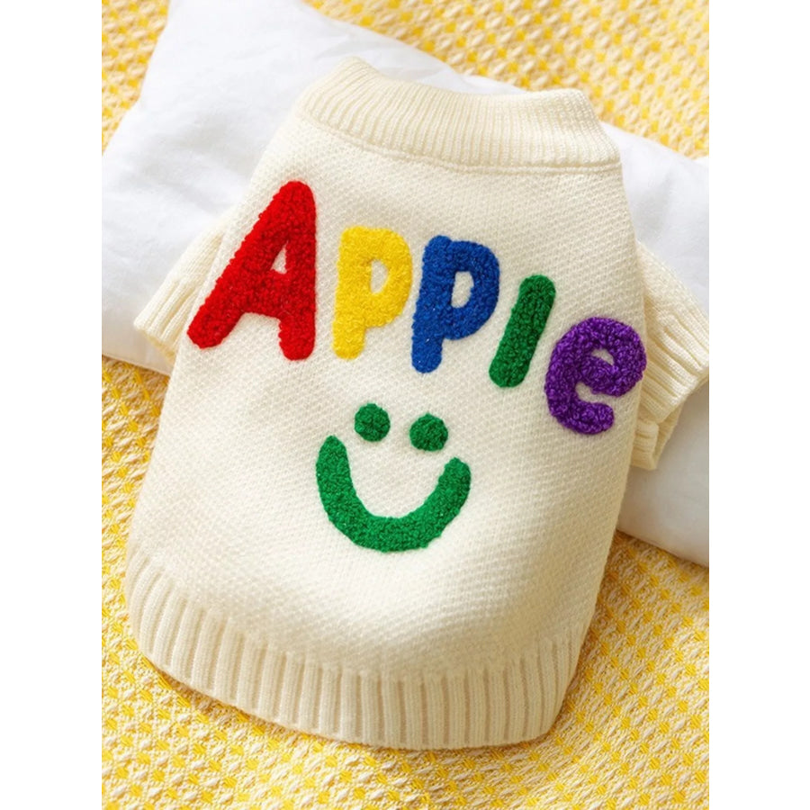 Ribbed Knit Pet Sweaters White / XS Apparel and Accessories