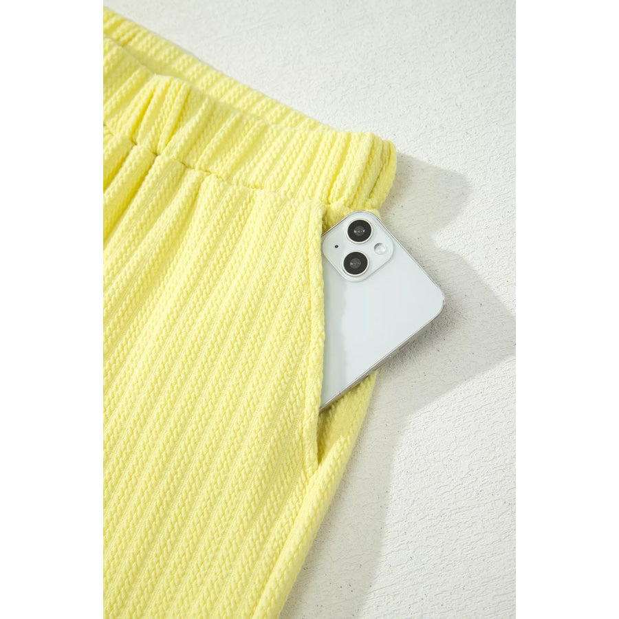 Ribbed Knit Tank and Shorts Set Apparel and Accessories
