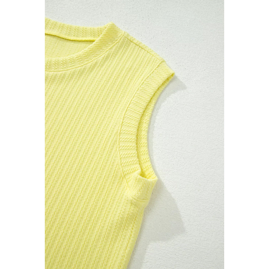 Ribbed Knit Tank and Shorts Set Apparel and Accessories
