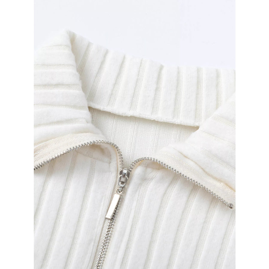 Ribbed Knit Top and Pants Set Apparel and Accessories