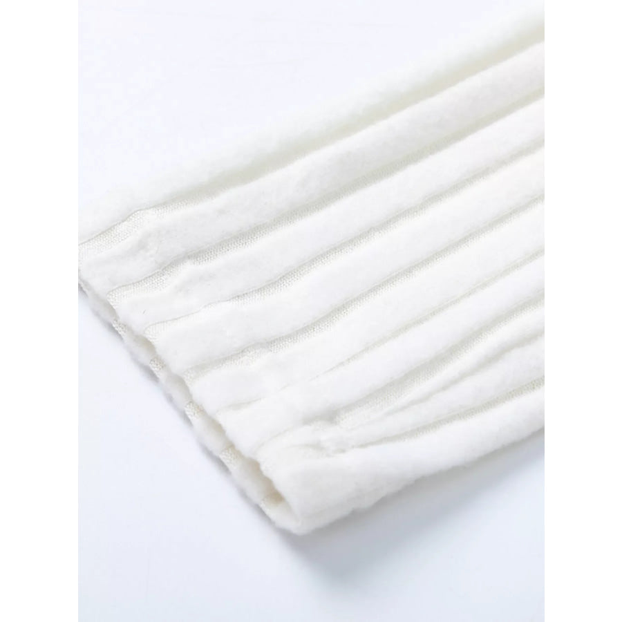 Ribbed Knit Top and Pants Set Apparel and Accessories